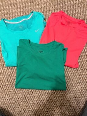Nike Short Sleeve Tees - Aqua, Coral, Emerald Green